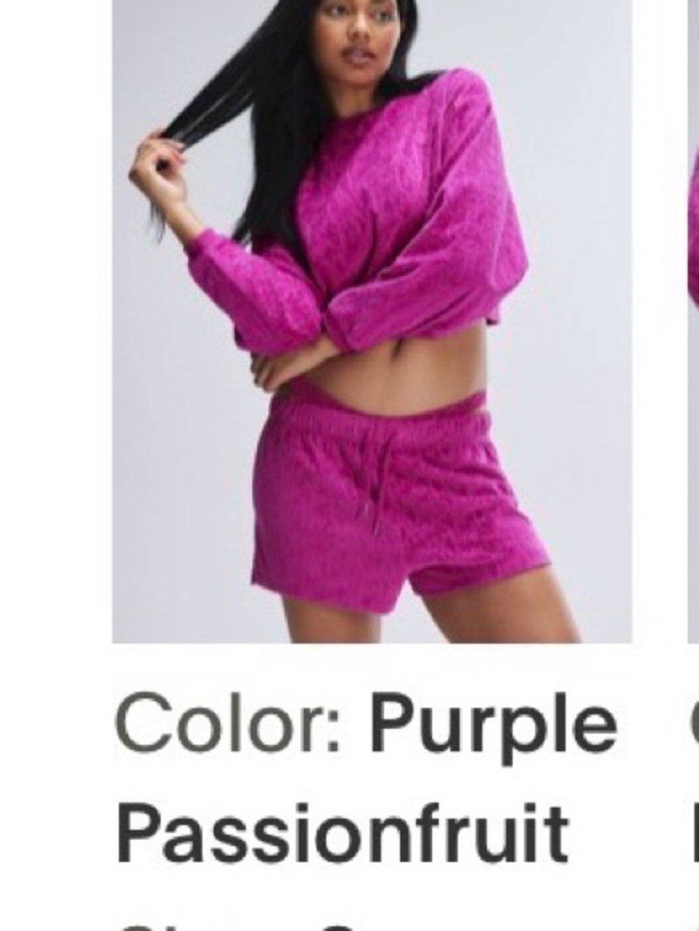 Savage X Fenty Passionfruit Plush Lounge Top & Shorts SLIPPERS NOT INCLUDED